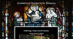 Desktop Screenshot of conventualsistersofstdominic.org